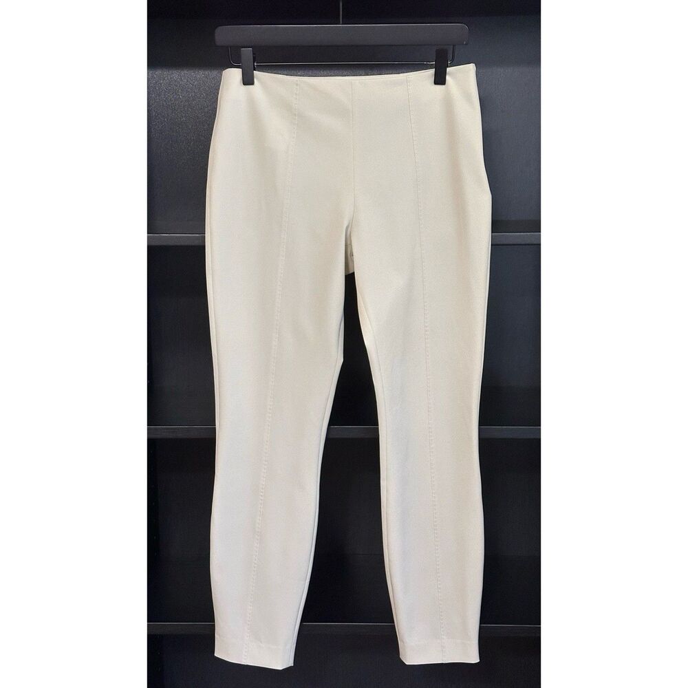 The Row Cosso Mid Rise Pintuck Side Zip Slim Tailored Stretch Ponte Pant Size 4